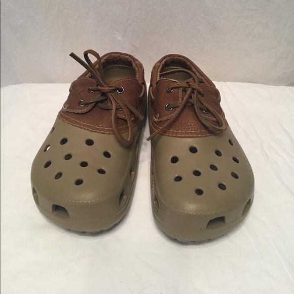 CROCS Shoes Awesome Mens Islander Leather Lace Up Crocs CROCS Shoes Awesome Mens Islander Leather Lace Up Crocs
